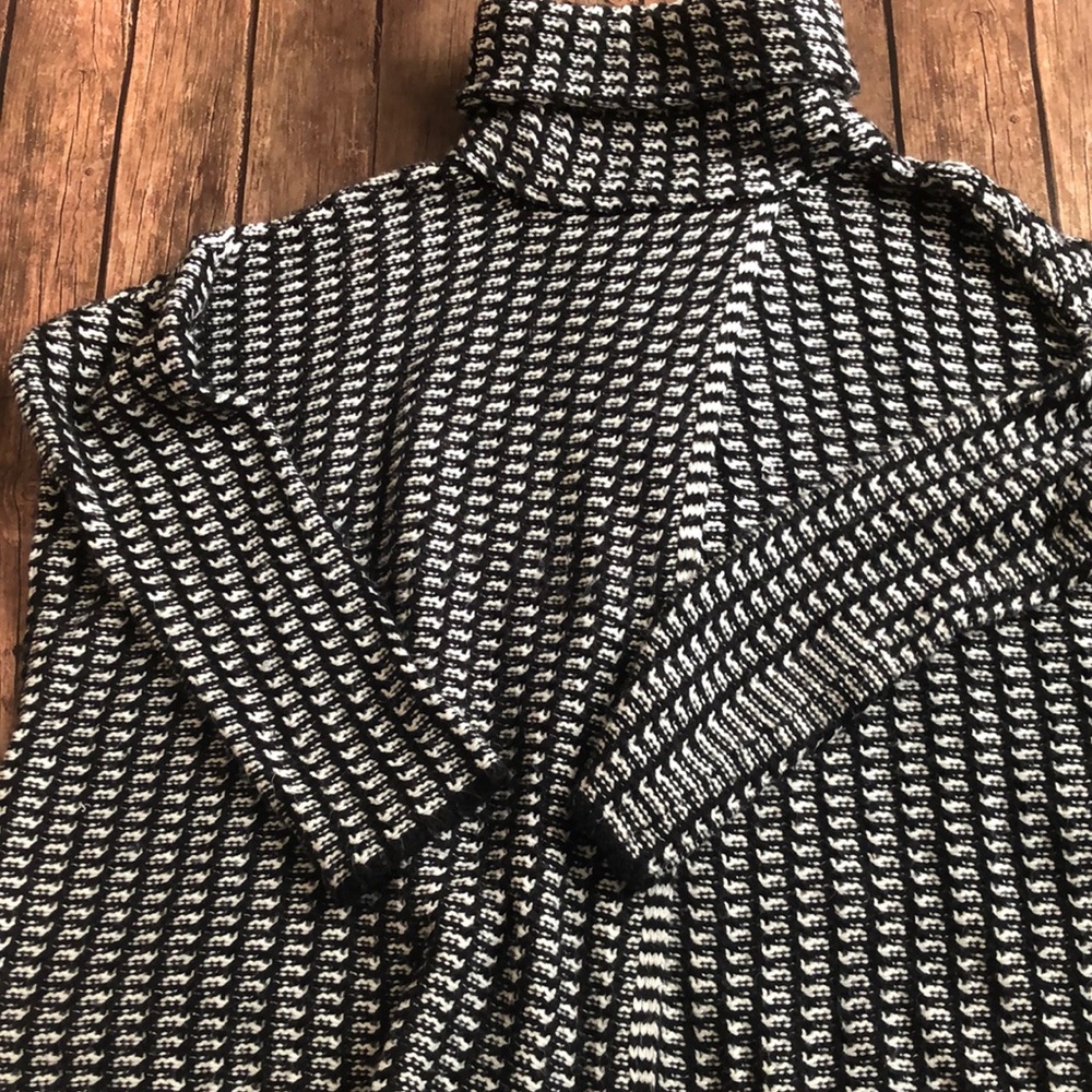 Elan Split Front And Back Turtleneck Sweater Szos - image 2